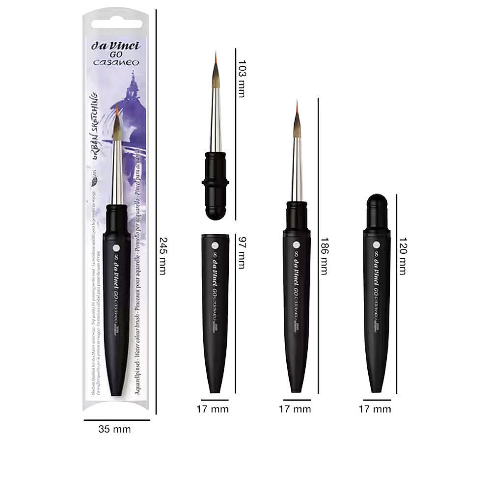 Da Vinci GO Casaneo Ekstra Yumuşak Liner Suluboya Fırçası Seri 8599 No:8