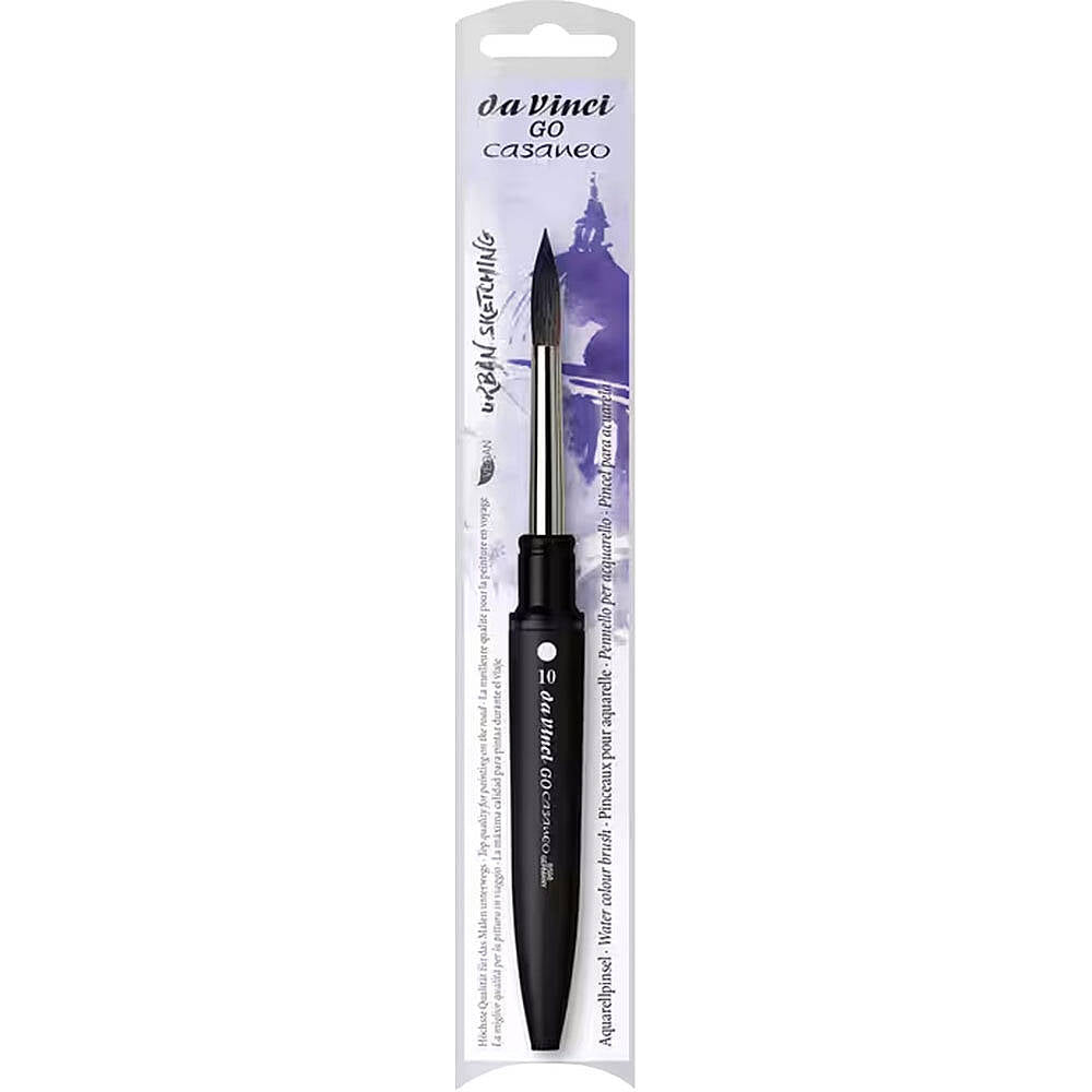 Da Vinci GO Casaneo Ekstra Yumuşak Yuvarlak Suluboya Fırçası Seri 8598 No:10