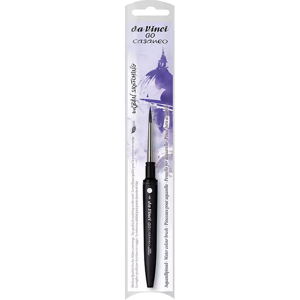 Da Vinci GO Casaneo Ekstra Yumuşak Yuvarlak Suluboya Fırçası Seri 8598 No:4