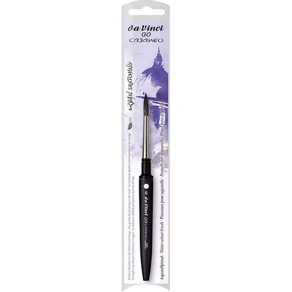 Da Vinci GO Casaneo Ekstra Yumuşak Yuvarlak Suluboya Fırçası Seri 8598 No:6