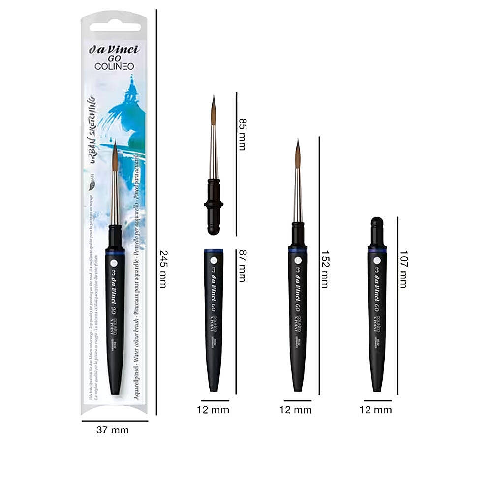 Da Vinci GO Colineo Ekstra Pointed Suluboya Fırçası Seri 8532 No:3