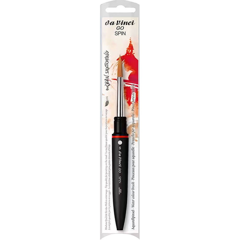 Da Vinci GO Cosmotop Spin Yuvarlak Suluboya Fırçası Seri 8580 No:8