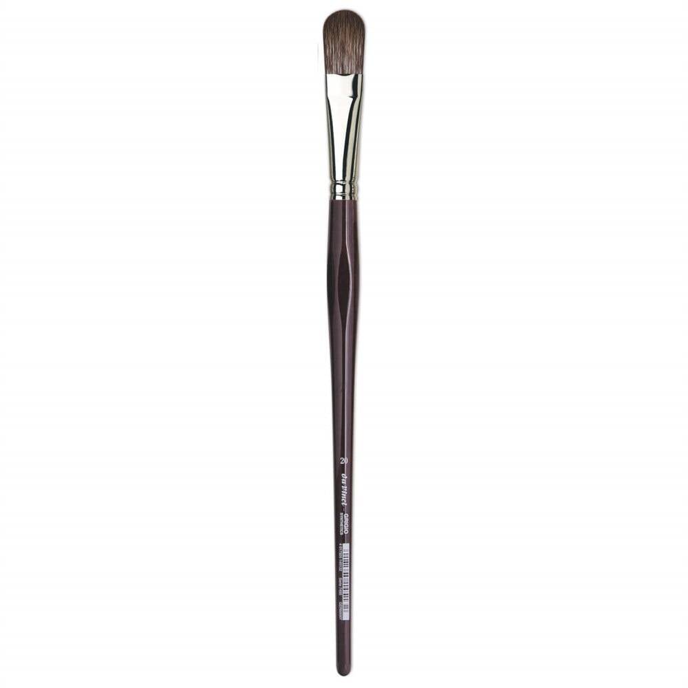 Da Vinci Grigio Synthetic Filbert-Shape Acrylic and Oil Paint Brush Series 7495 No: 16