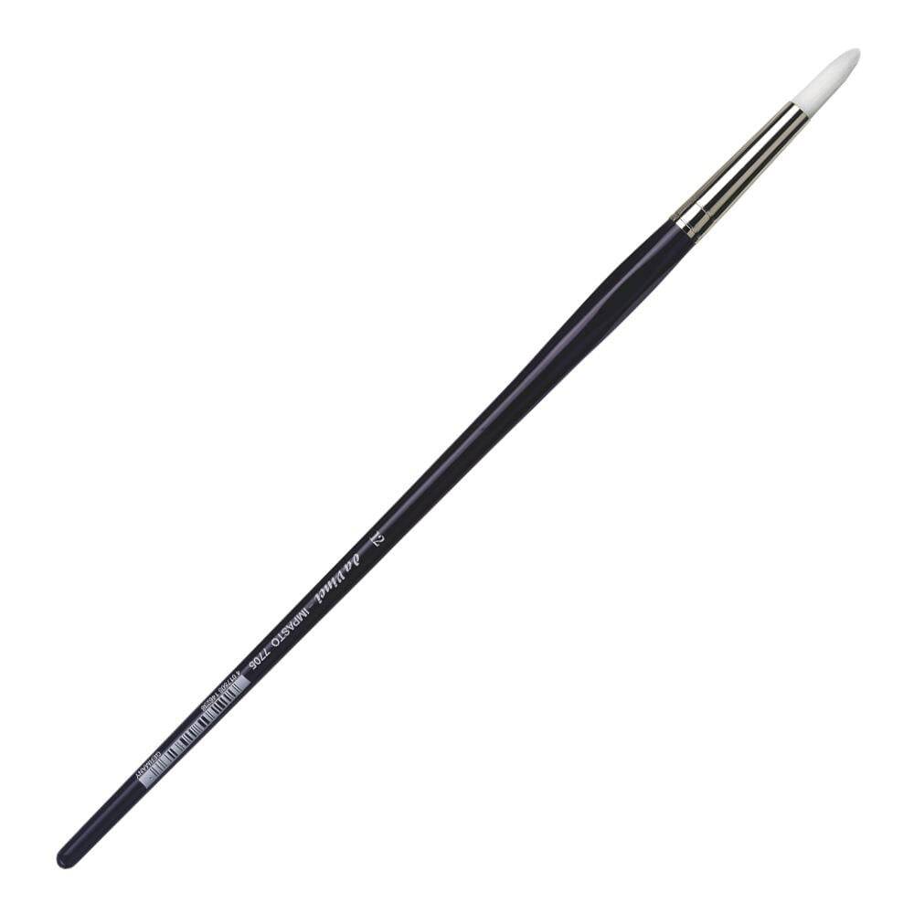 Da Vinci Impasto White Extra Strong Synthetic Round Acrylic Paint Brush Series 7705 No:12