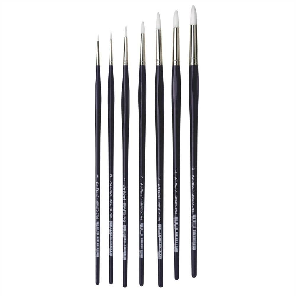 Da Vinci Impasto White Extra Strong Synthetic Round Acrylic Paint Brush Series 7705 No:2