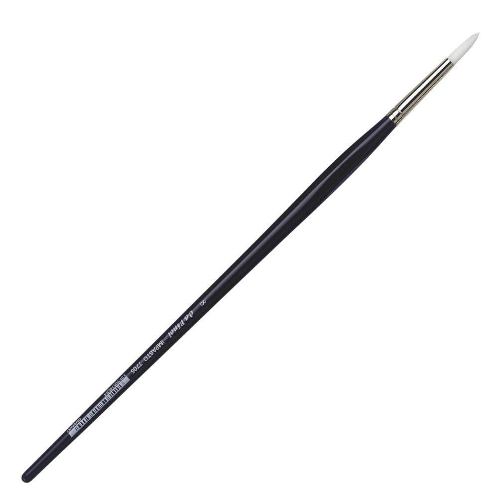 Da Vinci Impasto White Extra Strong Synthetic Round Acrylic Paint Brush Series 7705 No:8