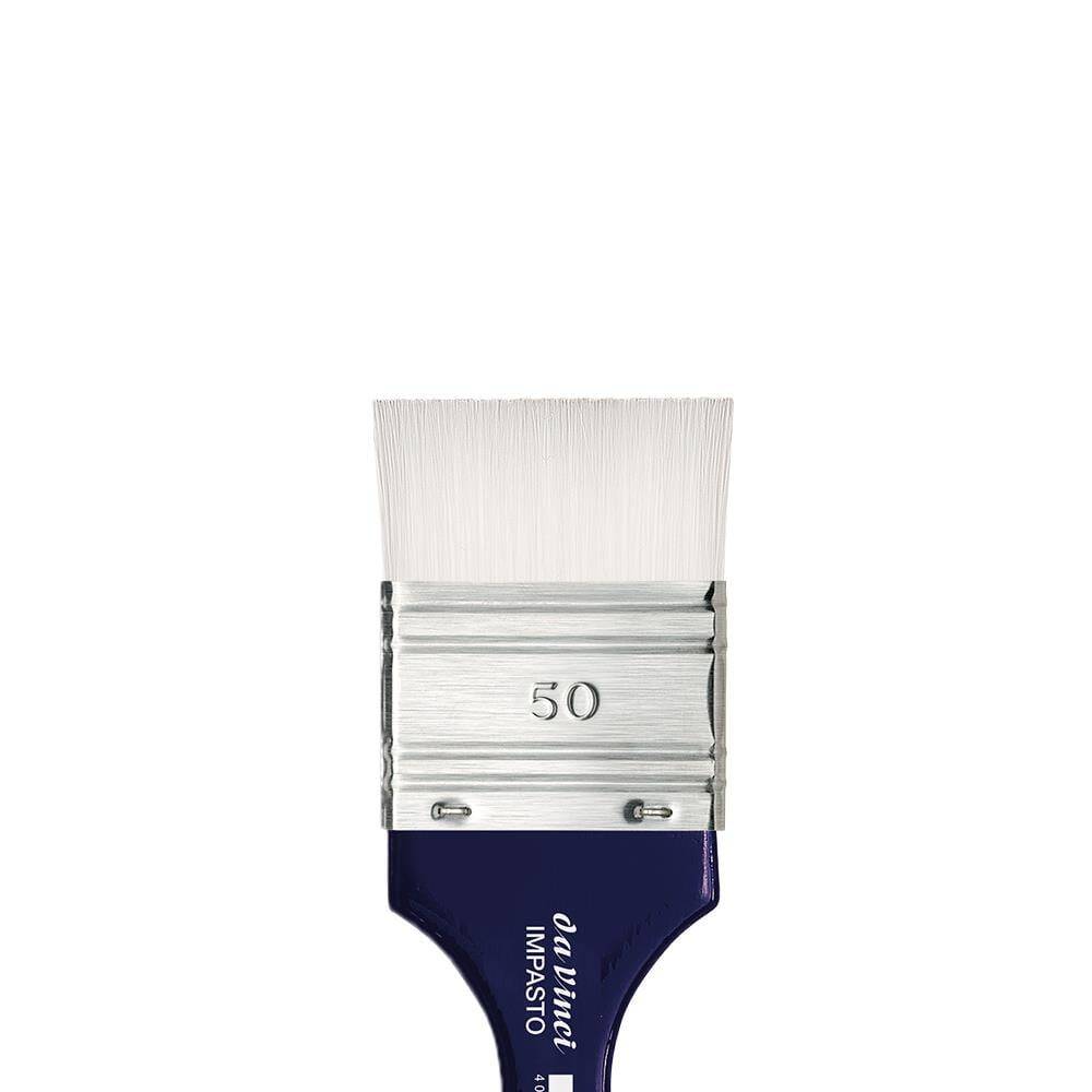 Da Vinci Impasto White Synthetic Wide Flat Large Surface Brush Series 5025 No: 50