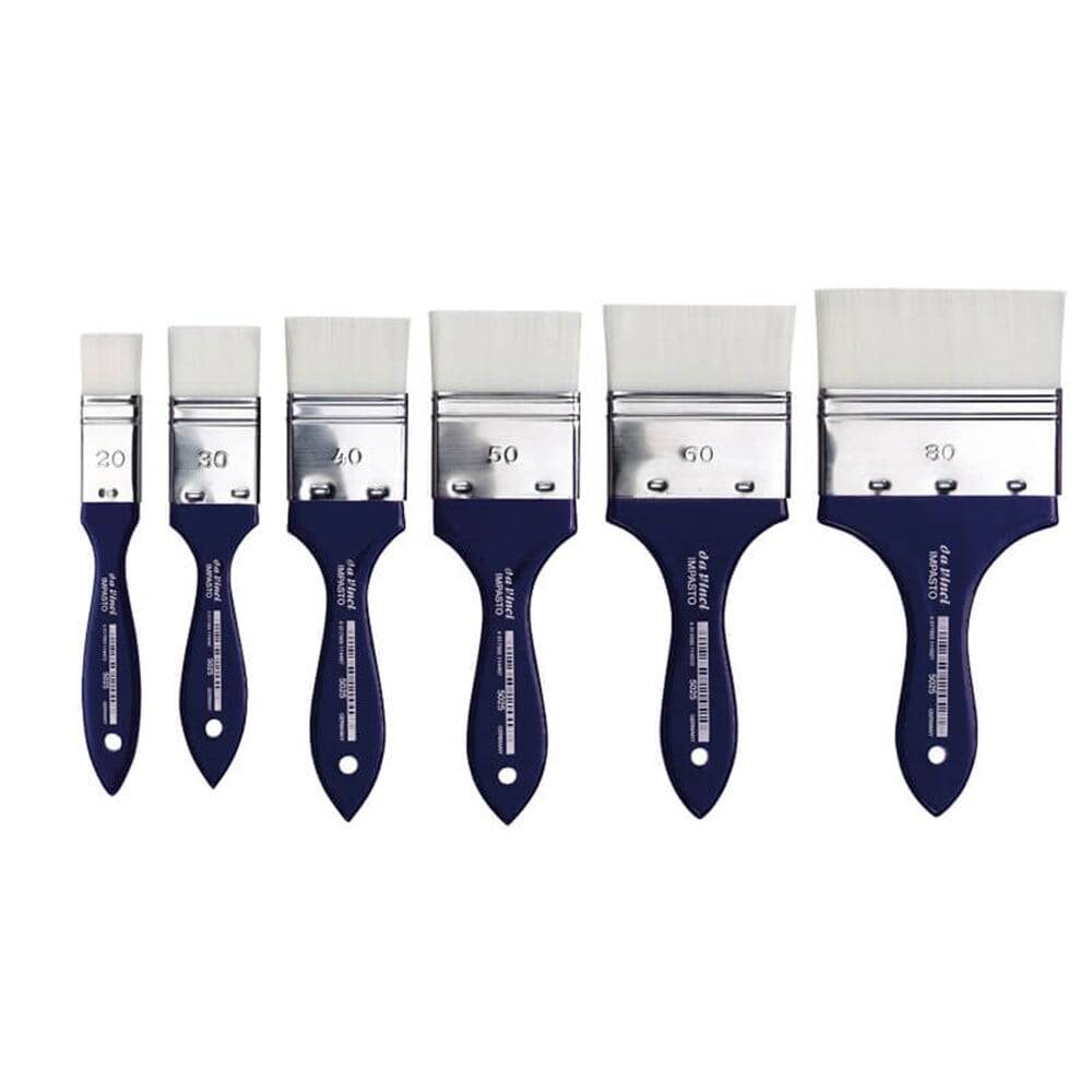 Da Vinci Impasto White Synthetic Wide Flat Large Surface Brush Series 5025 No:60