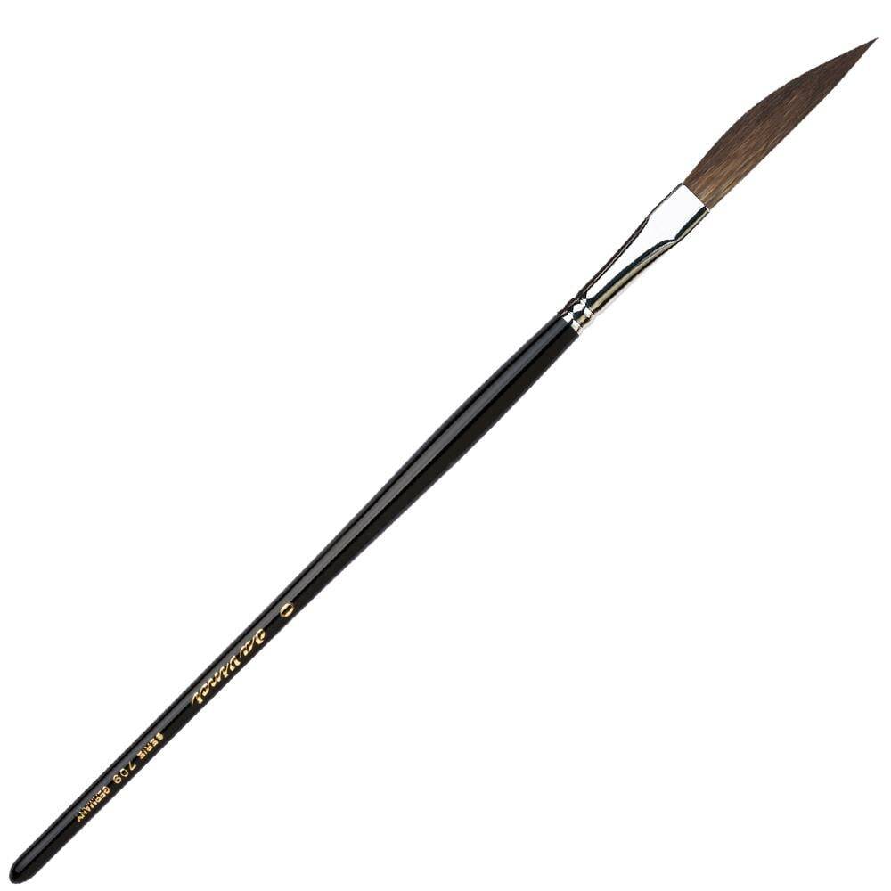 Da Vinci Squirrel Hair Side Cut Sword Line Sign Writing Brush Series 709 No:0