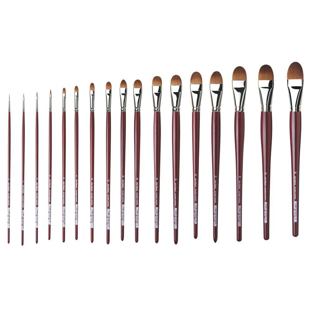 Da Vinci Red Sable Filbert-Shape Oil Paint Brush Series 1815 No:1
