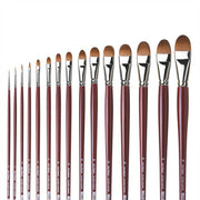Da Vinci Red Sable Filbert-Shape Oil Paint Brush Series 1815 No:6