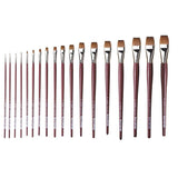 Da Vinci Kolinsky Red Sable Flat Oil Paint Brush Series 1810 No:14