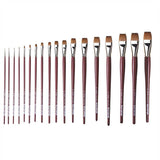 Da Vinci Kolinsky Red Sable Flat Oil Paint Brush Series 1810 No:6
