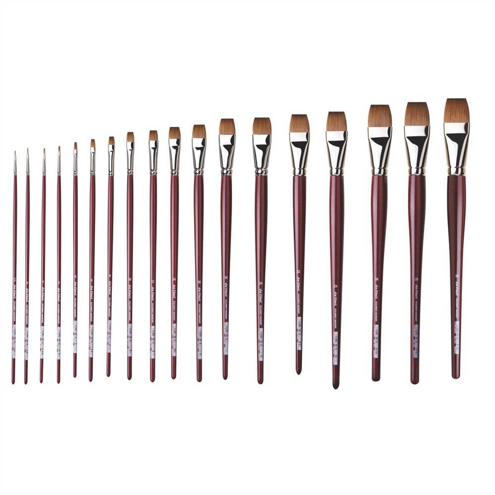 Da Vinci Kolinsky Red Sable Flat Oil Paint Brush Series 1810 No:8