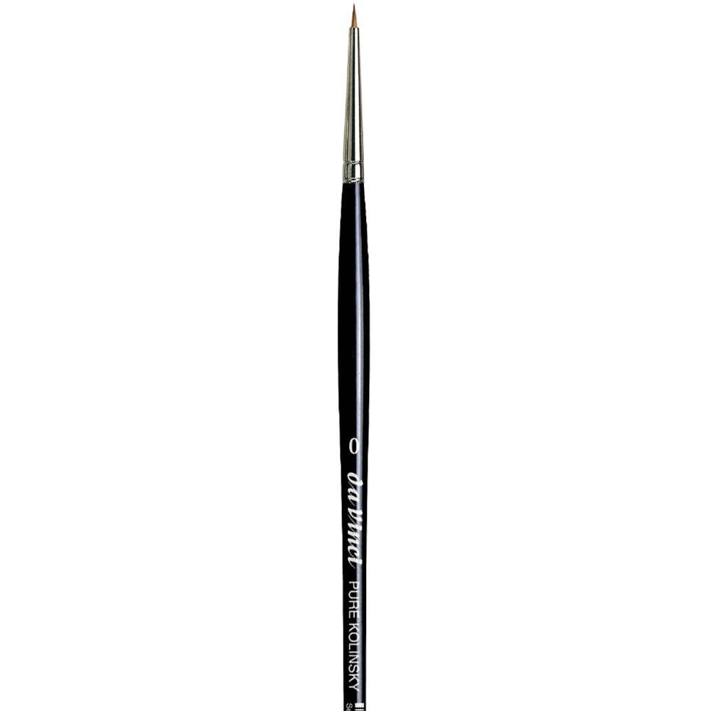Da Vinci Kolinsky Red Sable Round Extra Short Retouching Brush Series 1505 No:0