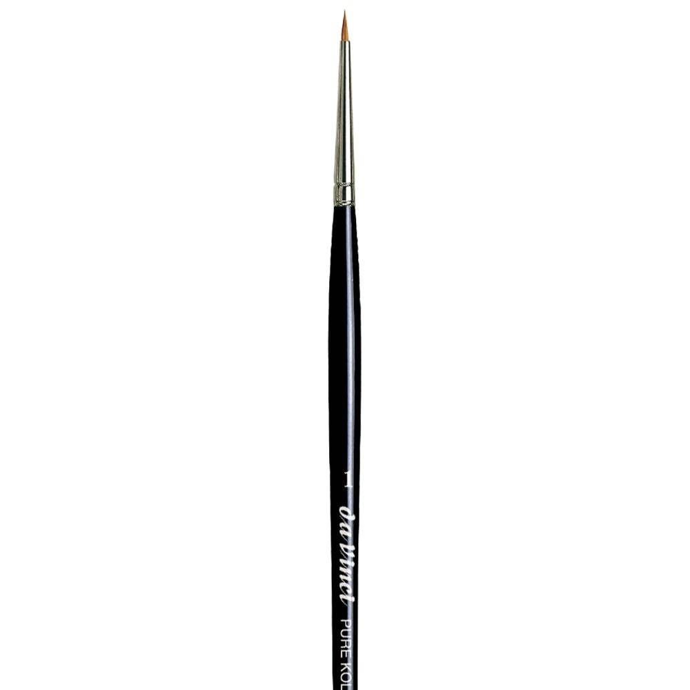 Da Vinci Kolinsky Red Sable Round Extra Short Retouching Brush Series 1505 No:1
