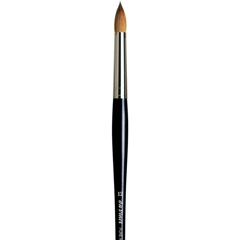 Da Vinci Kolinsky Red Sable Round Extra Short Retouching Brush Series 1505 No:12