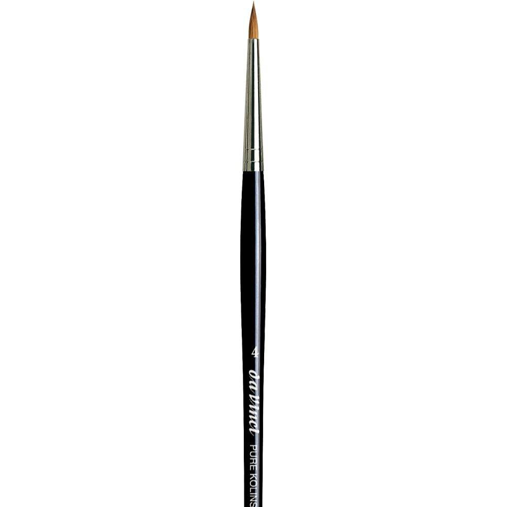 Da Vinci Kolinsky Red Sable Round Extra Short Retouching Brush Series 1505 No:4