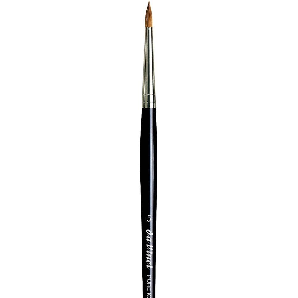 Da Vinci Kolinsky Red Sable Round Extra Short Retouching Brush Series 1505 No:5