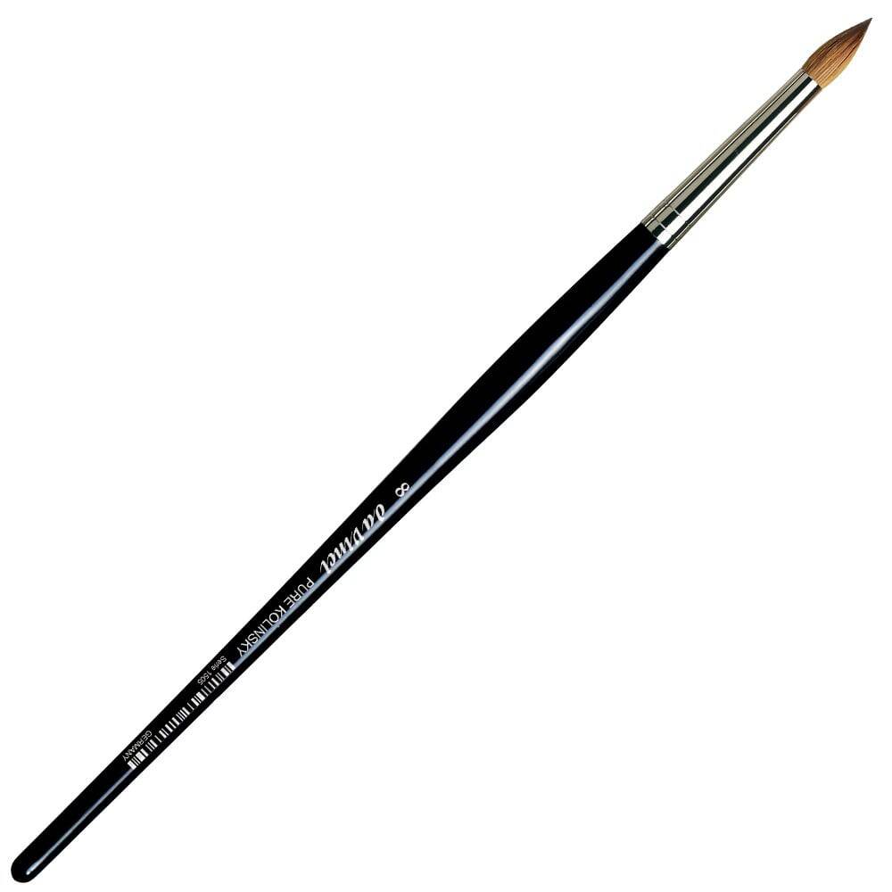 Da Vinci Kolinsky Red Sable Round Extra Short Retouching Brush Series 1505 No:8