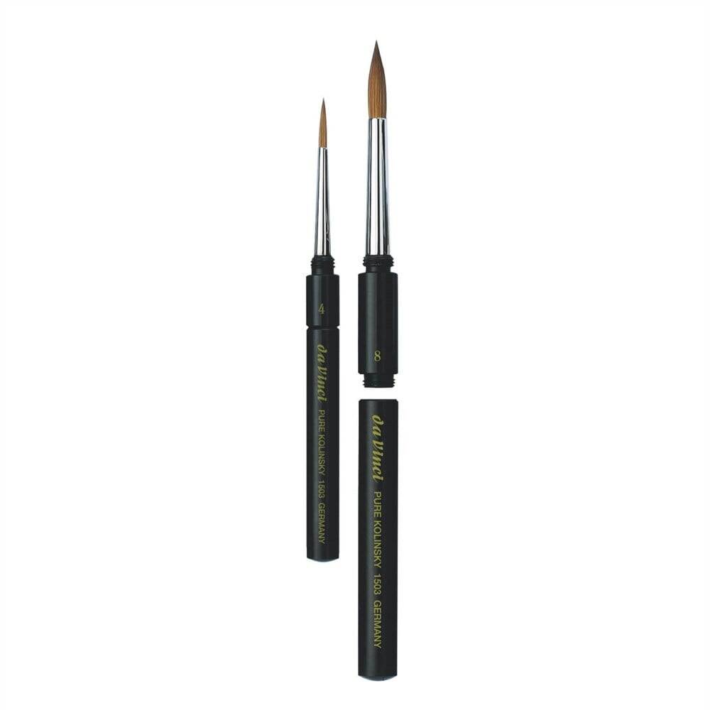 Da Vinci Kolinsky Red Sable Round Watercolor Pocket Brush Series 1503 No:1