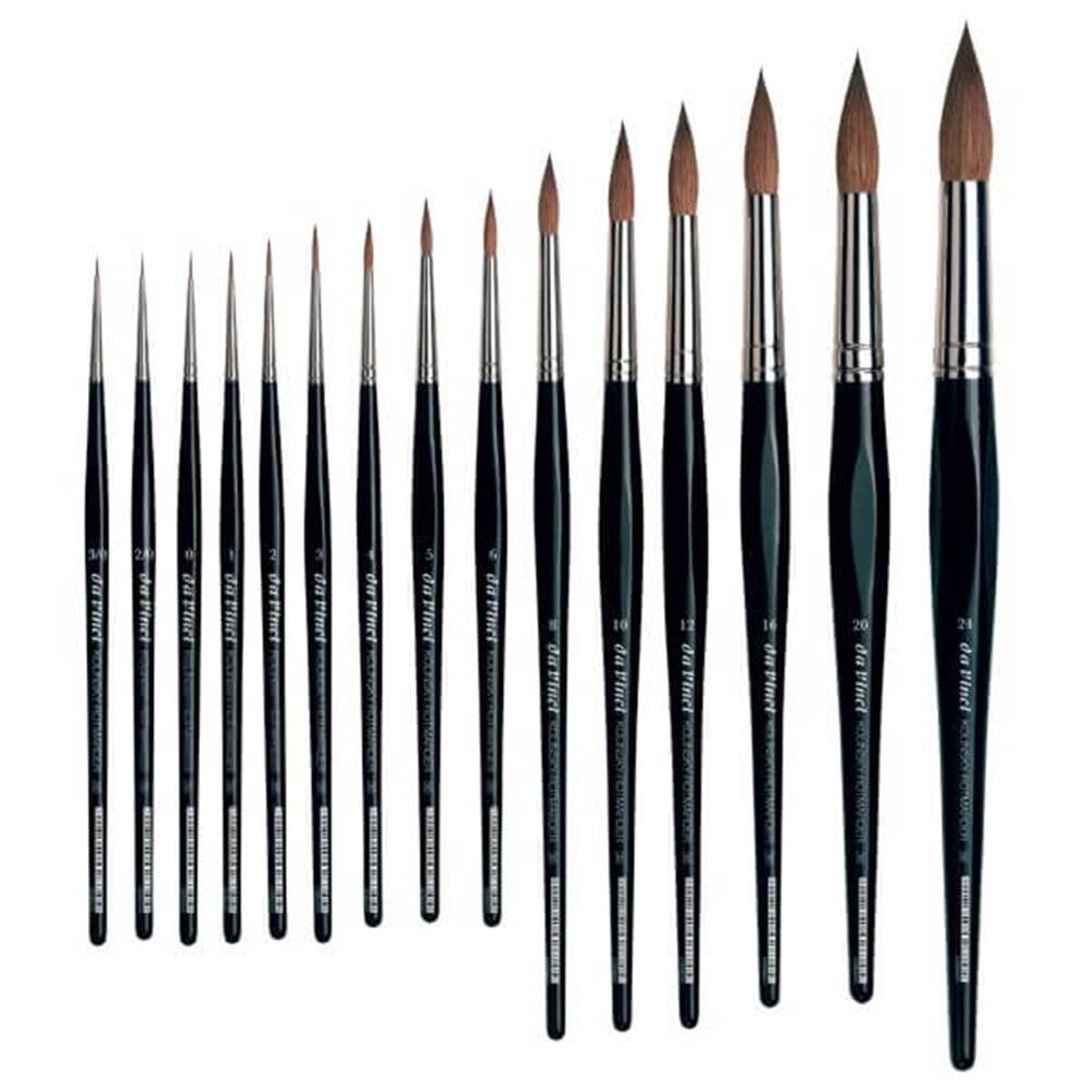 Da Vinci Kolinsky Red Sable Round Watercolor Brush Series 36 No:1