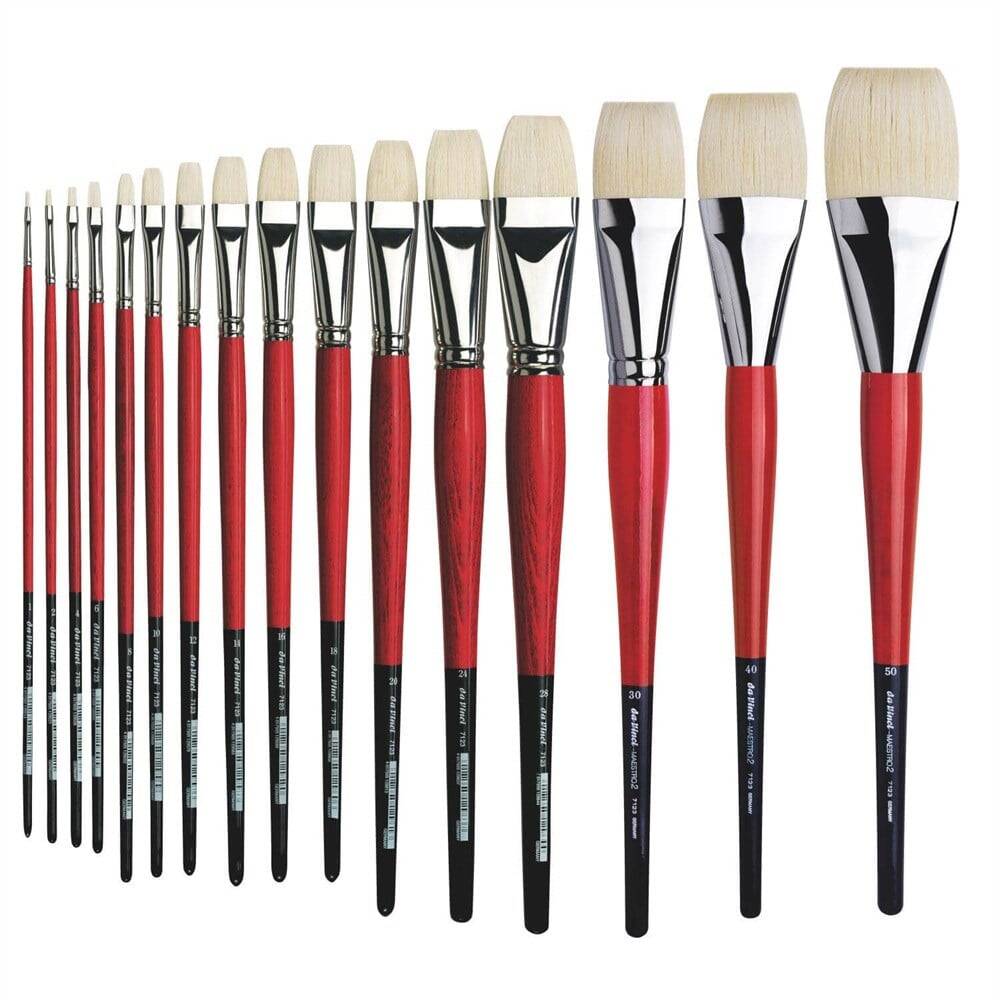 Da Vinci Maestro 2 Flat Acrylic and Oil Paint Brush Series 7123 No:6