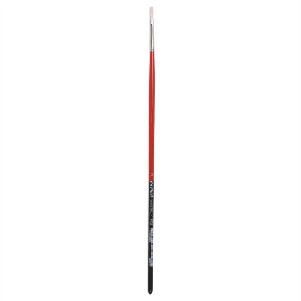 Da Vinci Maestro 2 Bristle Flat Long Handle Oil and Acrylic Paint Brush Series 7023 No:2