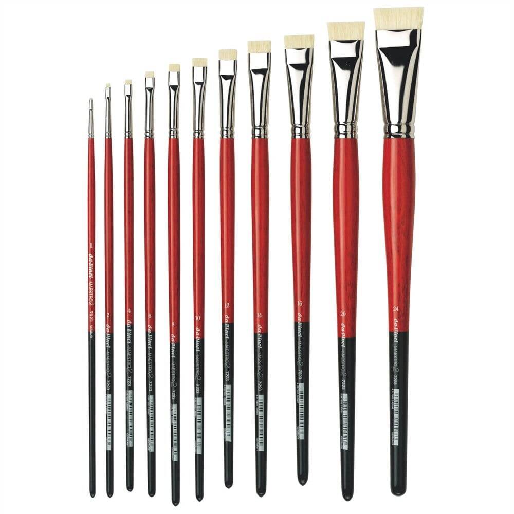 Da Vinci Maestro 2 Extra Short Acrylic and Oil Paint Brush Series 7223 No:2