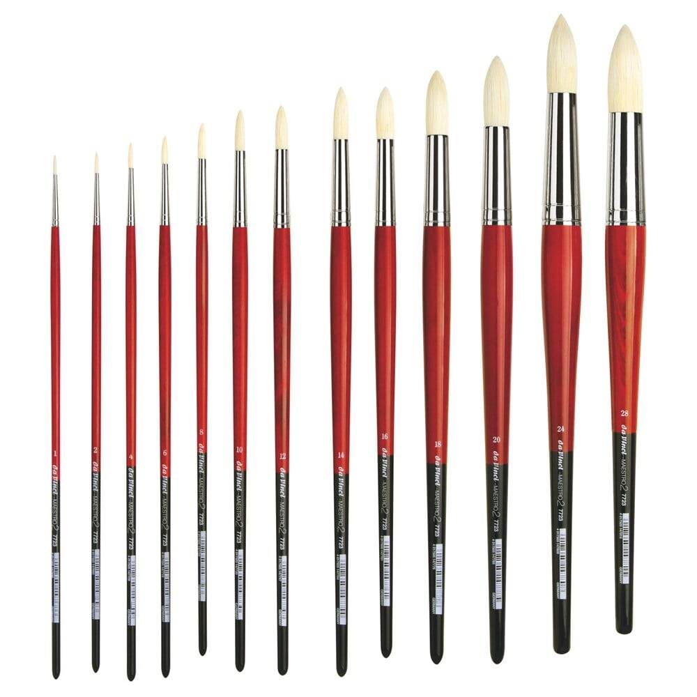 Da Vinci Maestro 2 Round Acrylic and Oil Paint Brush Series 7723 No:1