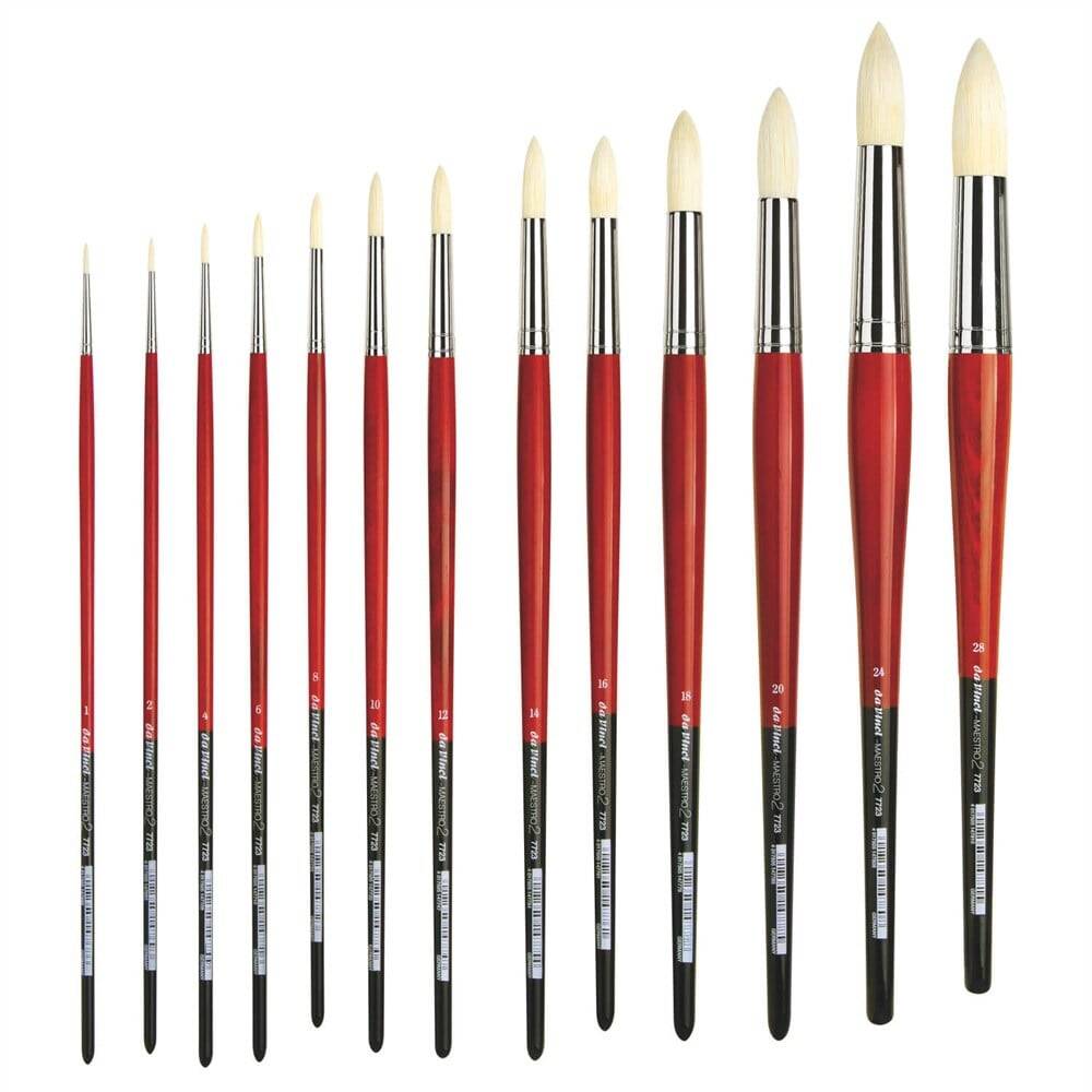 Da Vinci Maestro 2 Round Acrylic and Oil Paint Brush Series 7723 No:2