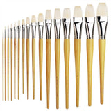 Da Vinci Maestro Bristle Flat Long Acrylic and Oil Paint Brush Series 7000 No: 12