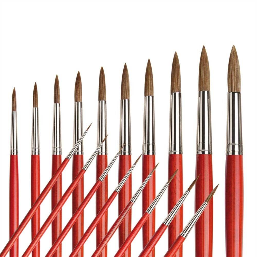 Da Vinci Ox-Hair Round Oil Paint Brush Series 1687 No:4