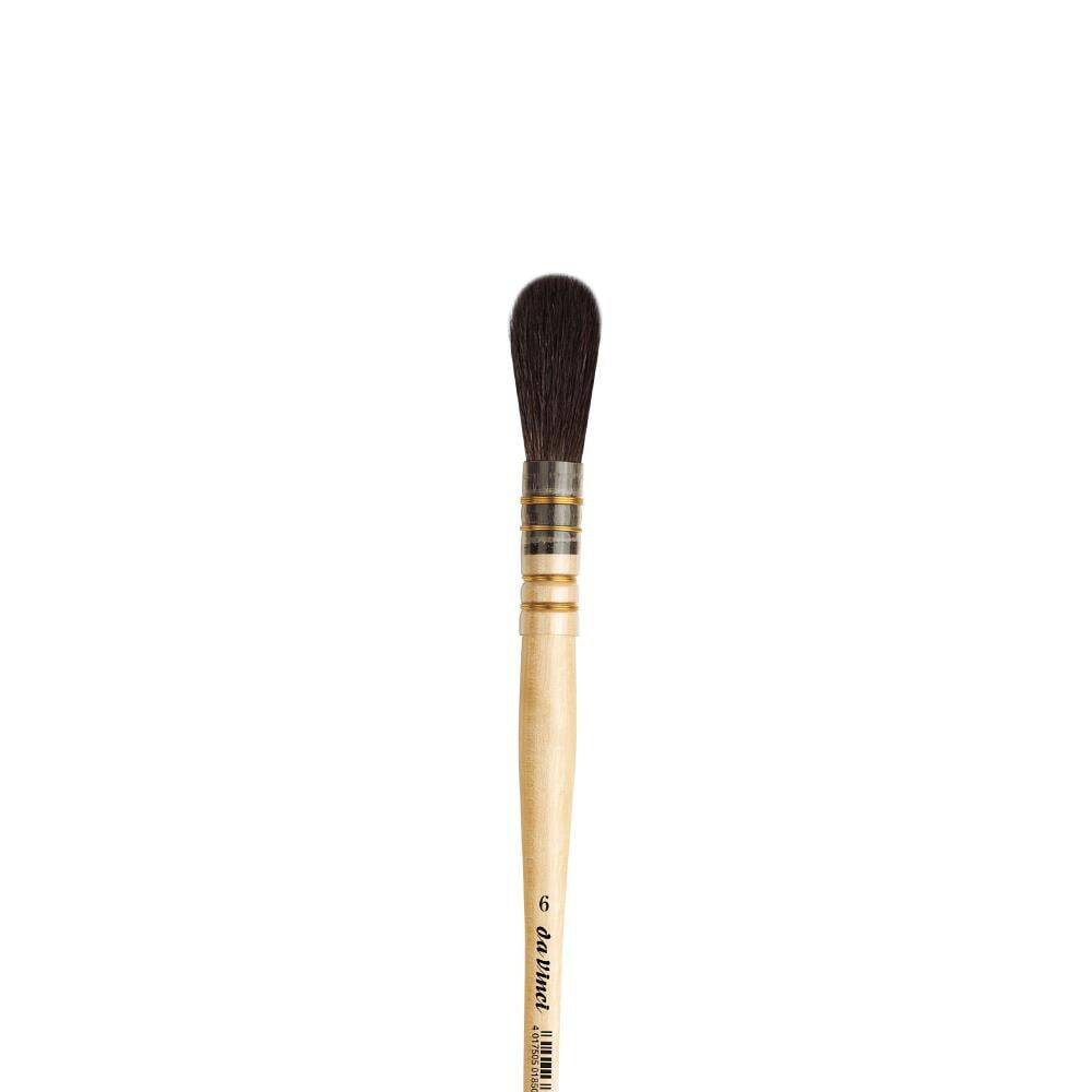 Da Vinci Blue Squirrel Hair Oval Gold Leaf Brush Series 410 No:6