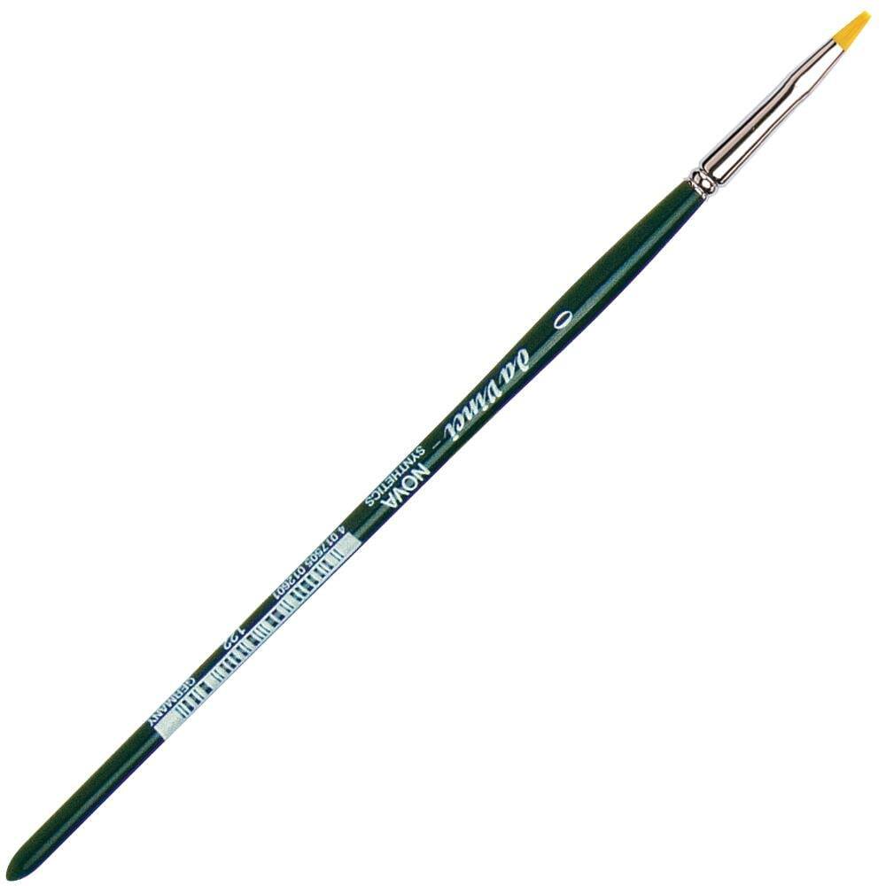 Da Vinci Nova Synthetic Flat Acrylic and Oil Paint Brush Series 122 No:0
