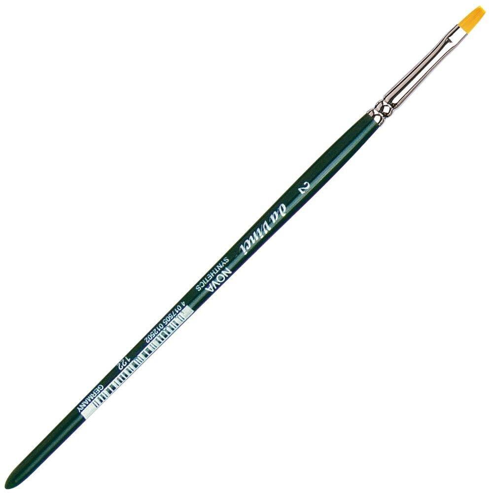 Da Vinci Nova Synthetic Flat Acrylic and Oil Paint Brush Series 122 No: 2