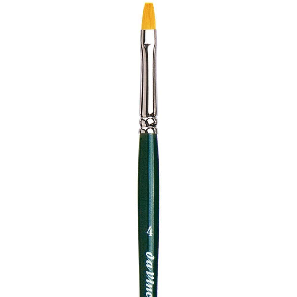 Da Vinci Nova Synthetic Flat Acrylic and Oil Paint Brush Series 122 No: 4