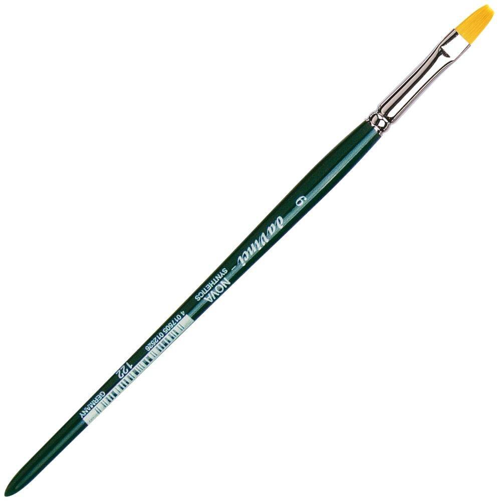 Da Vinci Nova Synthetic Flat Acrylic and Oil Paint Brush Series 122 No:6