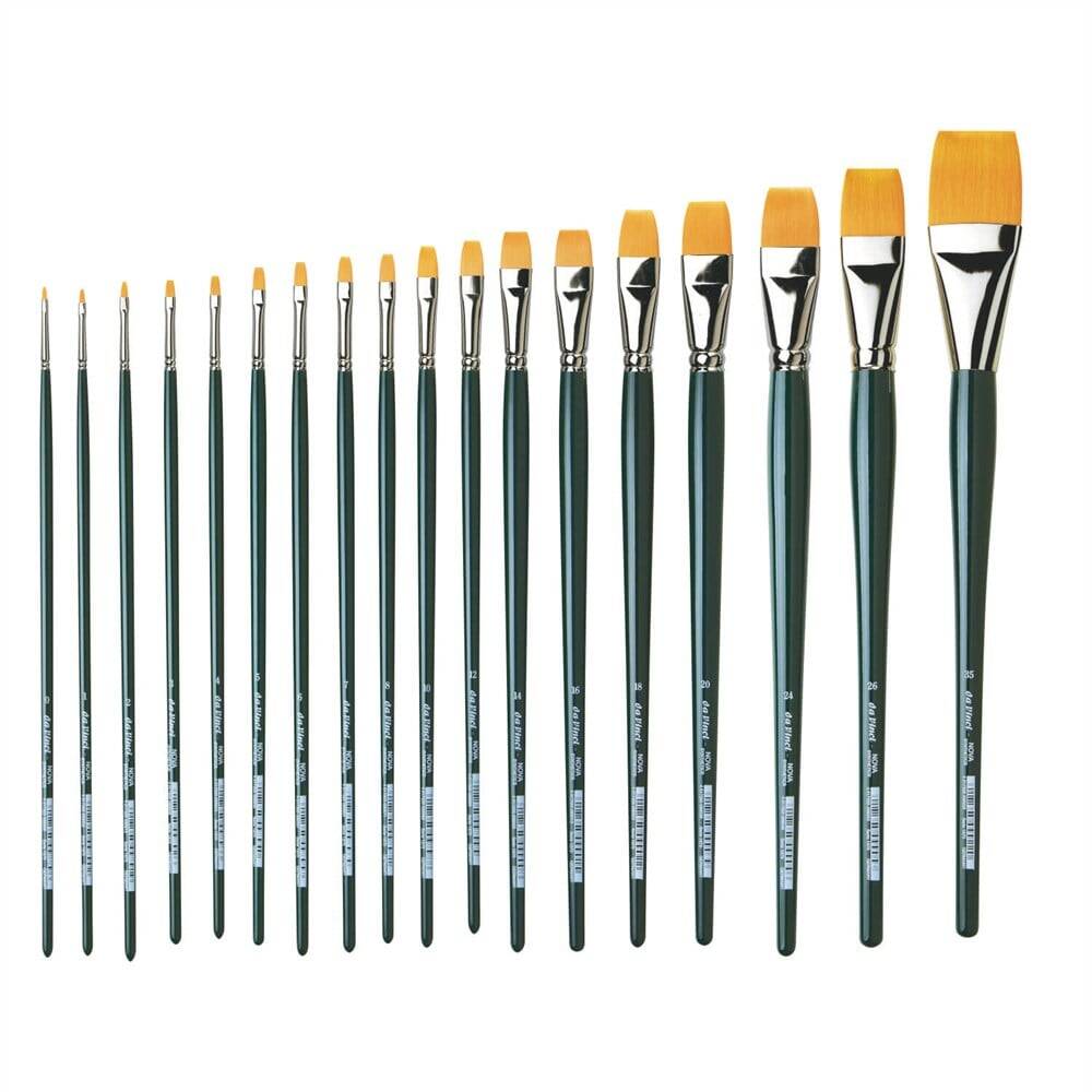 Da Vinci Nova Synthetic Flat Oil and Acrylic Paint Brush Series 1870 No: 20