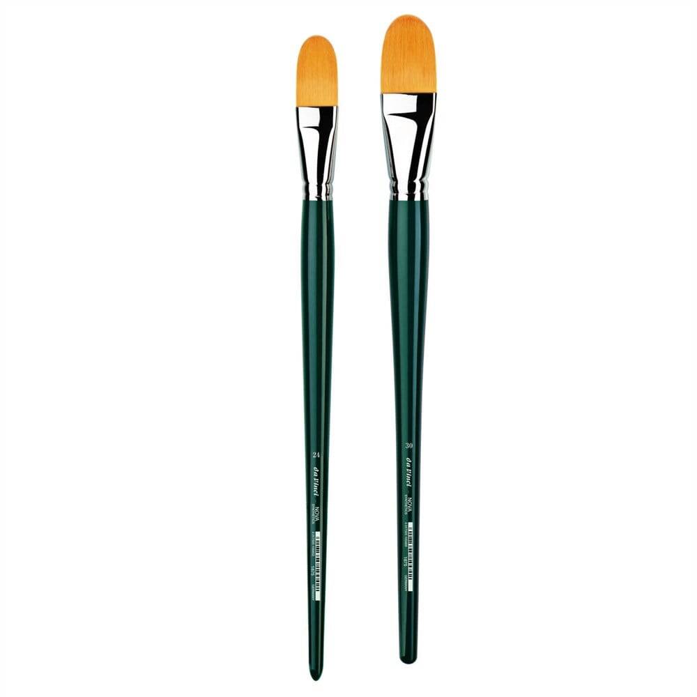 Da Vinci Nova Synthetic Filbert-Shape Oil and Acrylic Paint Brush Series 1875 No:8