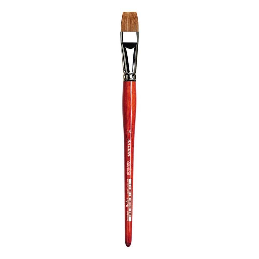 Da Vinci Pelo Di Bue  Ox-Hair Hair Flat Watercolor Brush Series 1887K No:16