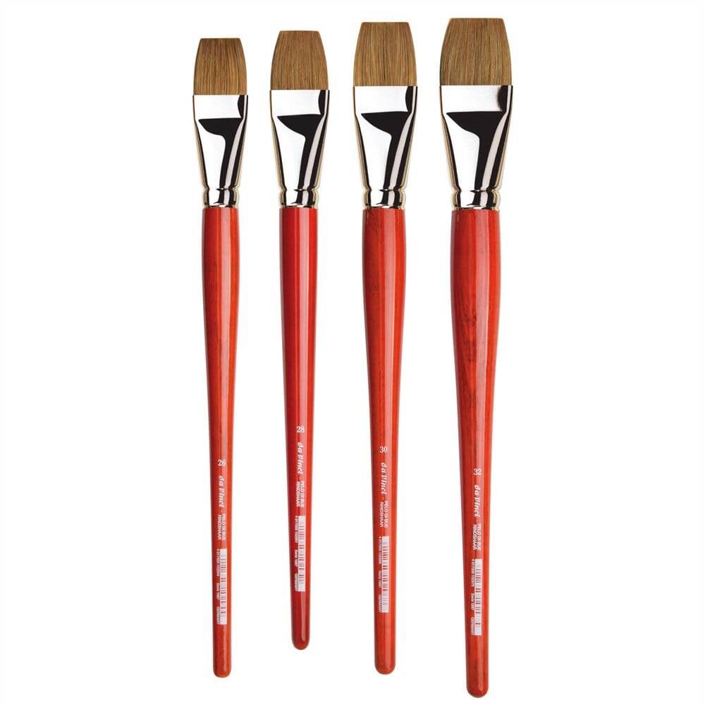 Da Vinci Pelo Di Bue  Ox-Hair Hair Flat Oil Paint Brush Series 1887 No:2