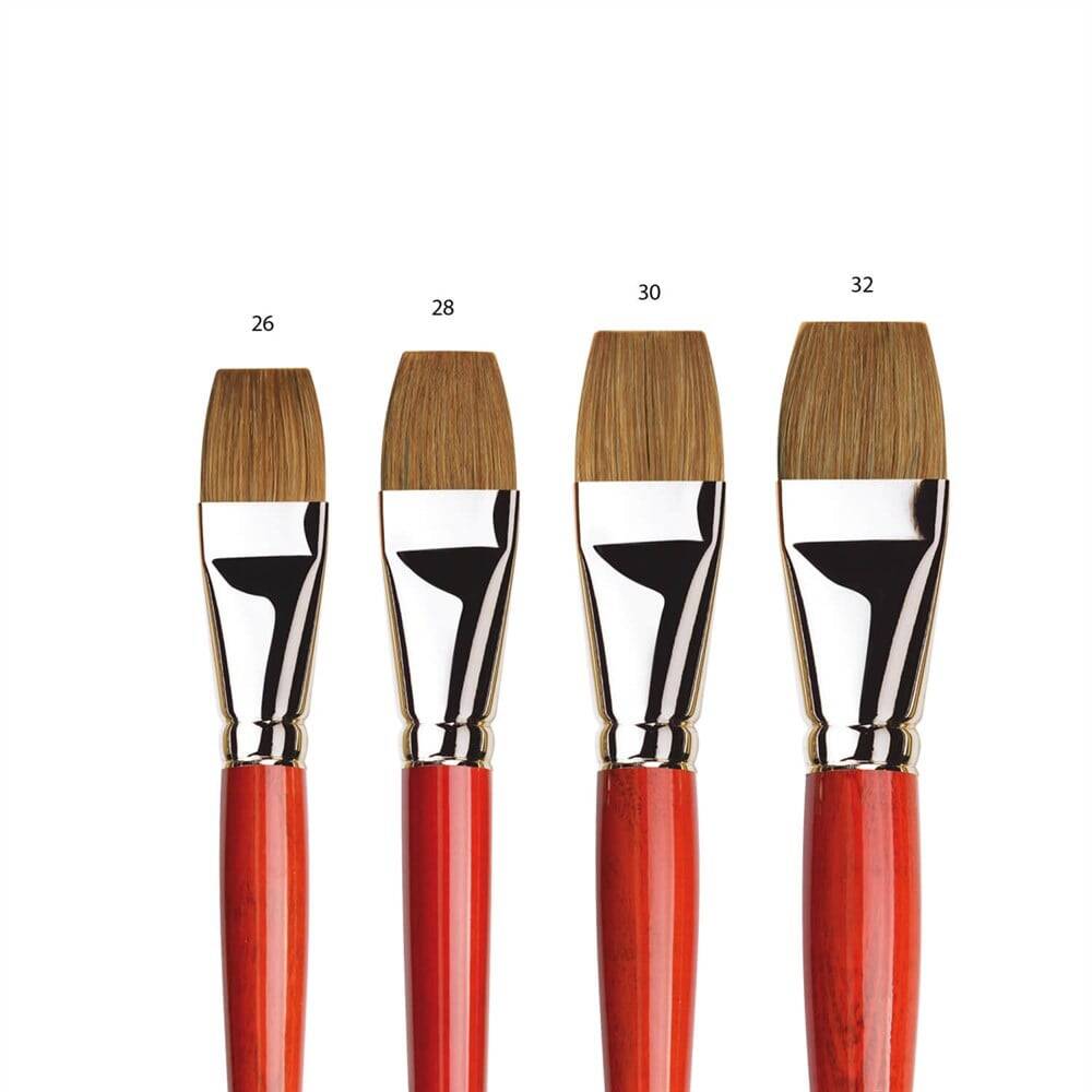 Da Vinci Pelo Di Bue  Ox-Hair Hair Flat Oil Paint Brush Series 1887 No:22