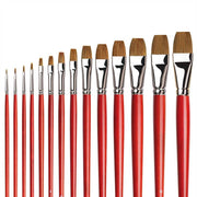 Da Vinci Pelo Di Bue  Ox-Hair Hair Flat Oil Paint Brush Series 1887 No:8