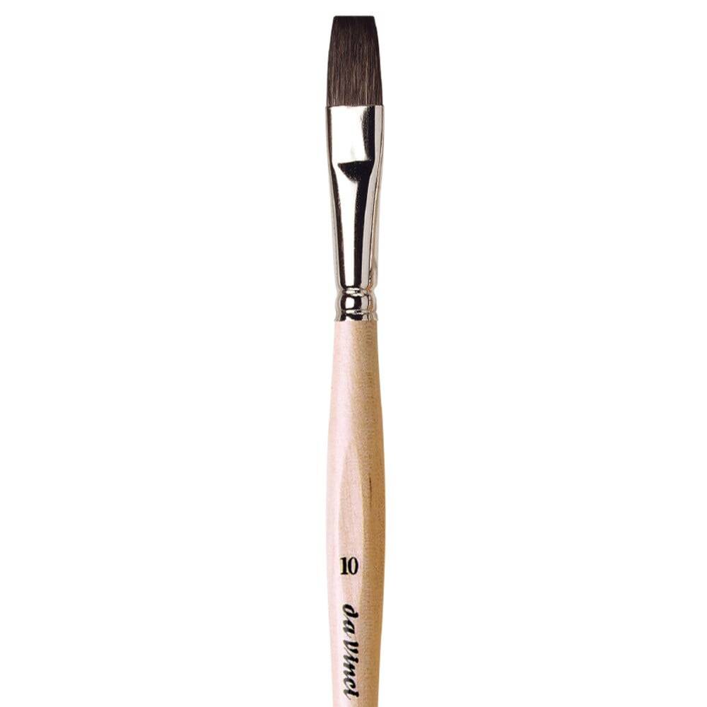 Da Vinci Petit Gris Mix Flat Watercolor and Porcelain Brush Series 991 No: 10