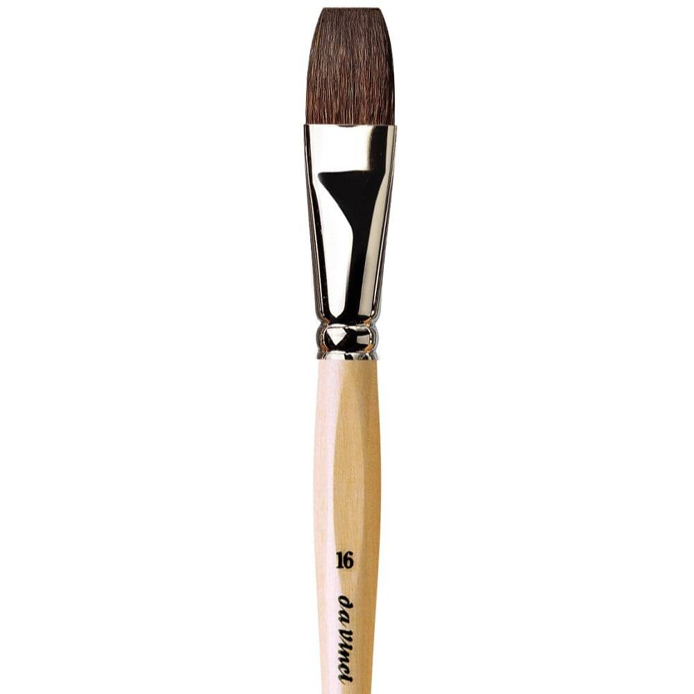 Da Vinci Petit Gris Mix Flat Watercolor and Porcelain Brush Series 991 No: 16