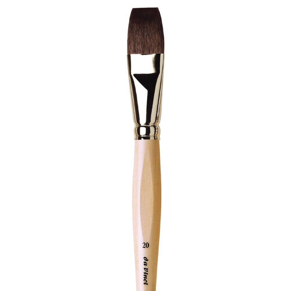 Da Vinci Petit Gris Mix Flat Watercolor and Porcelain Brush Series 991 No: 20
