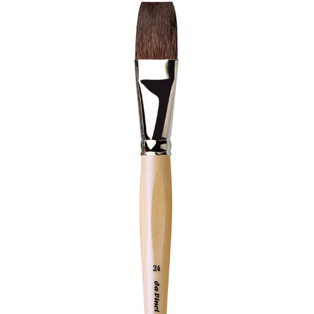 Da Vinci Petit Gris Mix Flat Watercolor and Porcelain Brush Series 991 No: 24