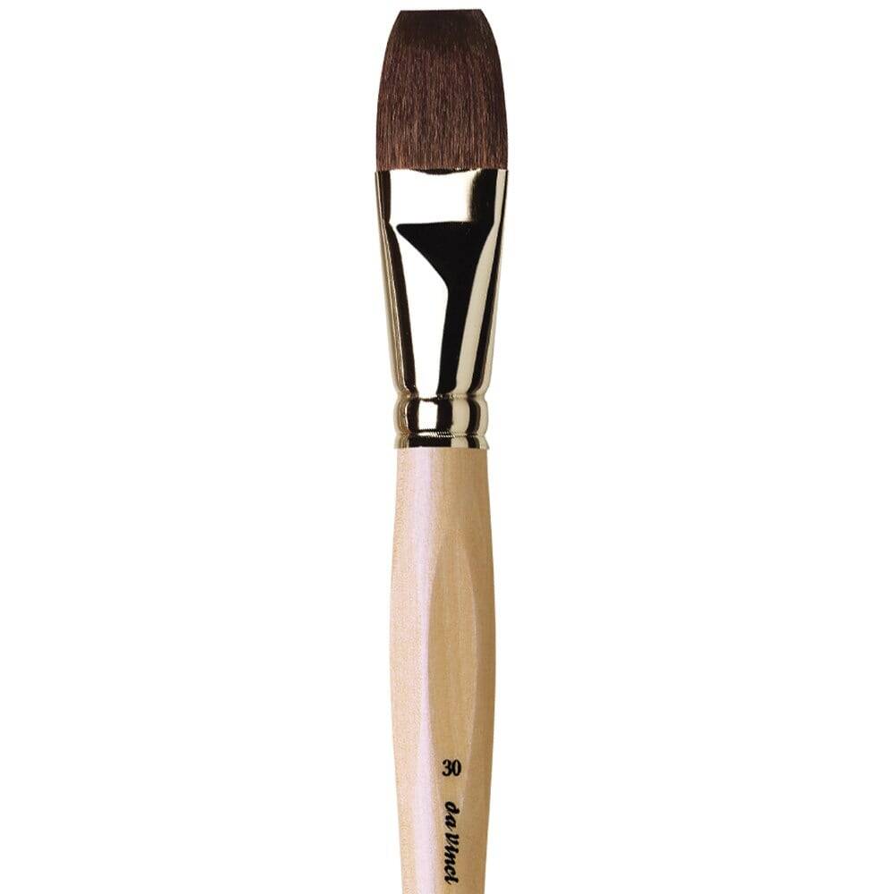 Da Vinci Petit Gris Mix Flat Watercolor and Porcelain Brush Series 991 No: 30