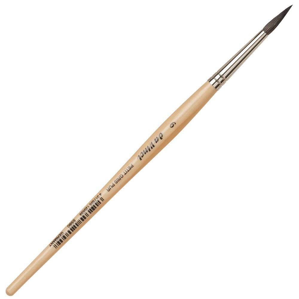 Da Vinci Petit Gris Mix Round Watercolor Brush Series 5590 No:6